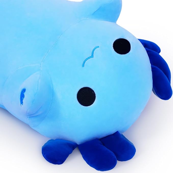 Axolotl Plush Toys - 50CM Long Stuffed Animals, Perfect Gifts for Family, Friends and Children - Blue