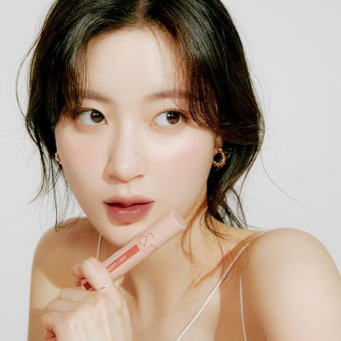 rom&nd Juicy Lasting Tint #23 Nucadamia - K-Beauty Nudy Red Brown Lip Stain for Pure Bare Juicy Glossy Finish | Hydrating, Long-Lasting & Fruit-Inspired Korean Lip Tint