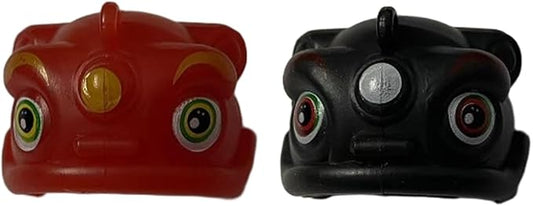 Rubber Duck Accessories 2PCS Lion Head - Chinese Dance Lion Head Decorations for Rubber Duck Accessories Hang on Car Bag (Put On)