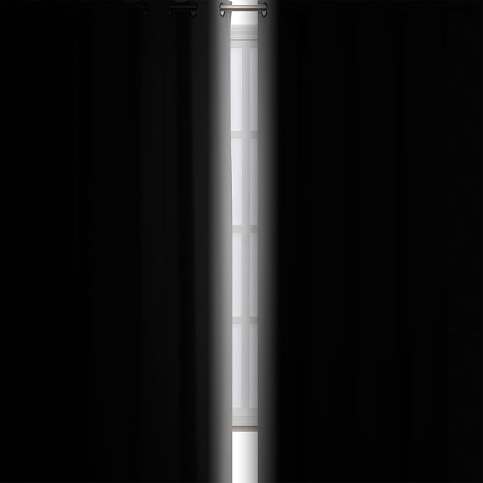 LEMOMO Light Grey Blackout Curtains/38 x 54 Inch/Set of Two Panels Grommet Living Room Curtains