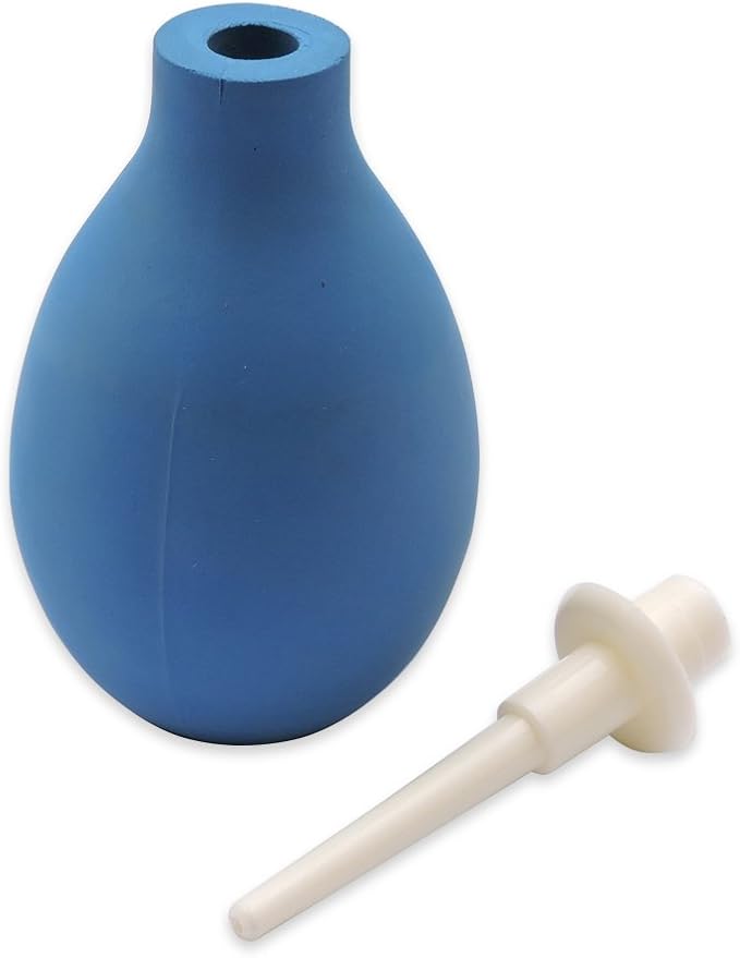 Rectal Enema Syringe, Anal and Vaginal Douche for Gentle Cleansing, Suitable for Men, Women - 8 US Fl Oz Capacity, Blue Color