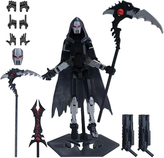 T13 Action Figure,3D Printed Titans Figure Multi-Jointed Movable ，Titan 13 Nova 13, Best Birthday Festival Gift (Death White)