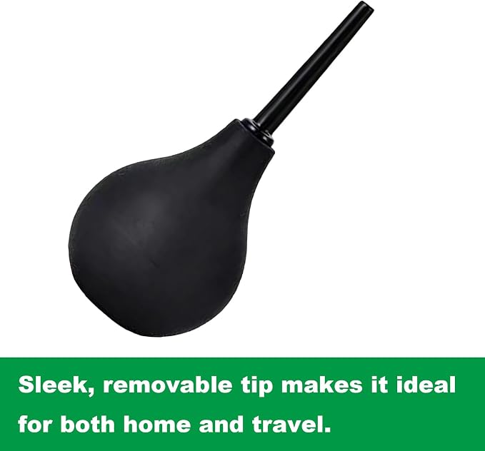 Bum Bulb Anal Douche Kit with Detachable Tip Reusable Enema, Easy to Use and Durable Capacity 3 oz (89 mL)