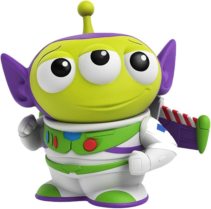 Pixar Alien Remix Character Figures 3-pack 3-inches, Mr. Incredible from The Incredibles, Buzz Lightyear from Toy Story and Merida from Brave, Retro fun Pizza Delivery Box Package for Ages 3 and Up