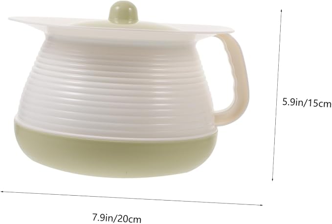 1pc Portable Handheld Potty for Adults Sturdy Spittoon with Cover for Elderly Use Urine Storage Pot for Home and Travel Convenient Design for Bedroom and Camping