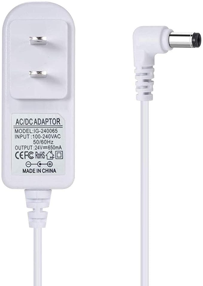 ZZS 24V Diffuser Power Cord Compatible for TaoTronics,InnoGear,URPOWER,Pure Daily Care Aromatherapy Diffusers 150ml 200ml 300ml 400ml 500ml Essential Oil Humidifiers Replacement Adapter