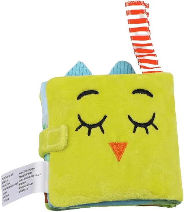 bebe mondo Farm Infants Toy – Chicken Soft Crinkle Books for Tummy Time, Infant Sensory Toy 0-6-12 Months, Touch and Feel Developmental Cloth Book, Shower Gift, Easter Baby Gifts for Boys Girls