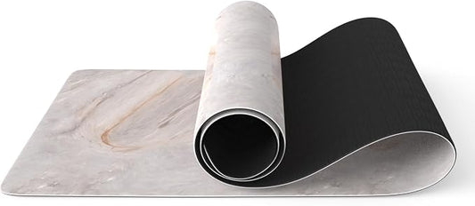 FOLAI Extra Thick Yoga Mat 6mm，pilates mat thick - Non-Slip Exercise Mat for HIIT, Pilates & Home Workouts & Workout with Free Carry Strap