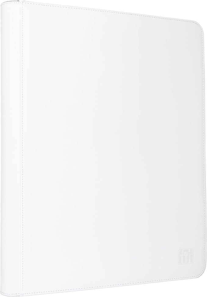 16 Pocket Top loader Binder, Holds 640 Top Loaders, Top loader Binder with Sleeves for 3'' x 4'' Top loaders - White
