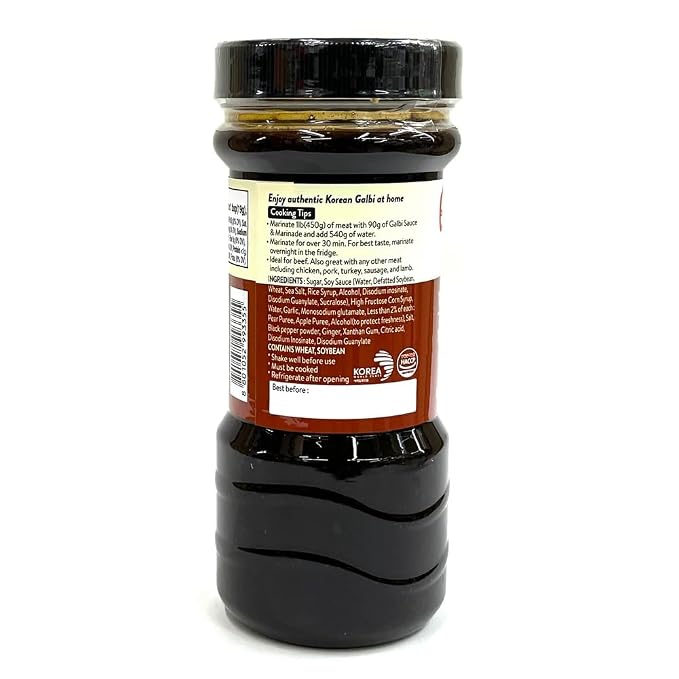 Korean Food O'Food BBQ Galbi Marinade Sauce Sweet and Savory 29.6oz 840g | Authentic Korean BBQ galbi marinade with a sweet and savory flavor for grilled chicken, tofu, and vegetables. Made in Korea.