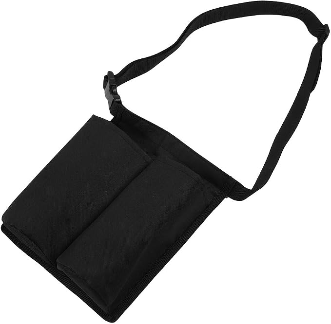 ZJchao Massage Oil Bottle Bag, Adjustable Massage Bottle Holster Massage Lotion Massage Oil Shoulder Bag, Black Hip Belt for Hiking, Running, Cycling, Traveling