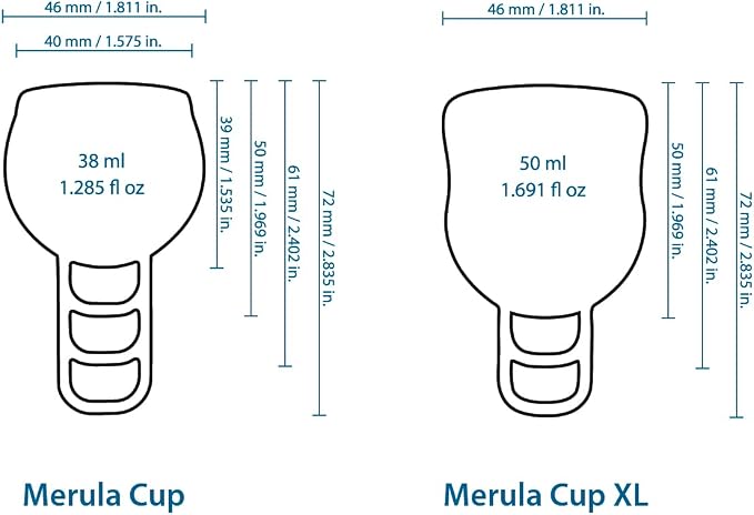 Merula Cup XL Midnight (Black) - The Menstrual Cup for Those Very Heavy Days
