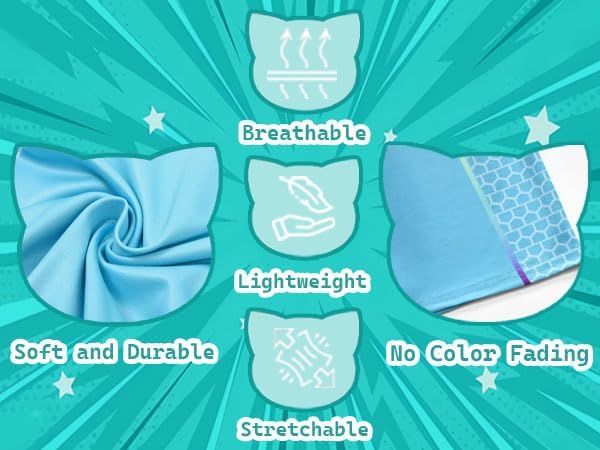 ACoiay Kids Kitties Daily Outfit with Mask and Headband for 2-8 Years