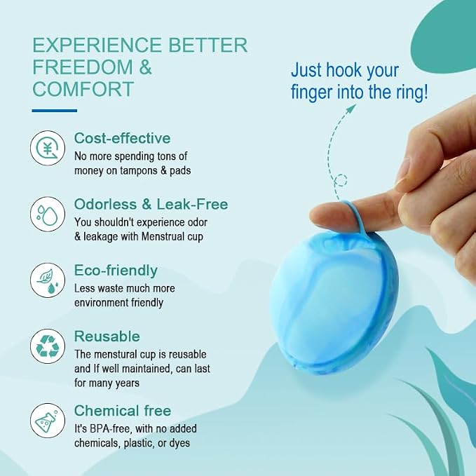 Mascoto® Reusable Menstrual Disc Set, Pack of 2 – Soft Medical-Grade Silicone, Leak-Resistant Design, Easy Removal Loop, 12-Hour Wear, Sustainable & Ultra Comfortable Period Protection incl Storage
