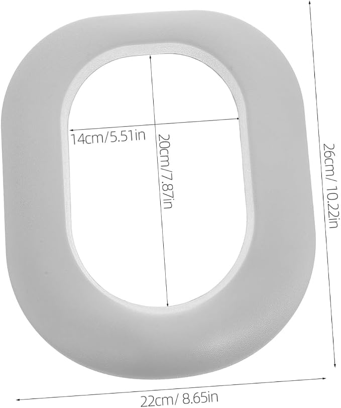 VANZACK Toilet Seat Accessories Pu Mat for Boy Girl's Bathroom Padded Seat Cover for Potty Training