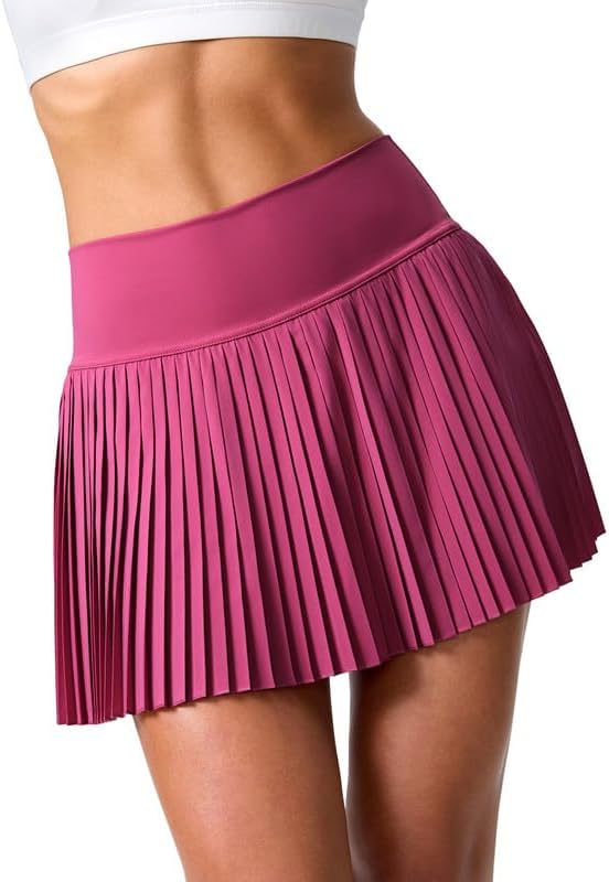 Pleated Tennis Skirt for Women with Pockets Shorts Women's High Waisted Lightweight Athletic Golf Skorts Skirts