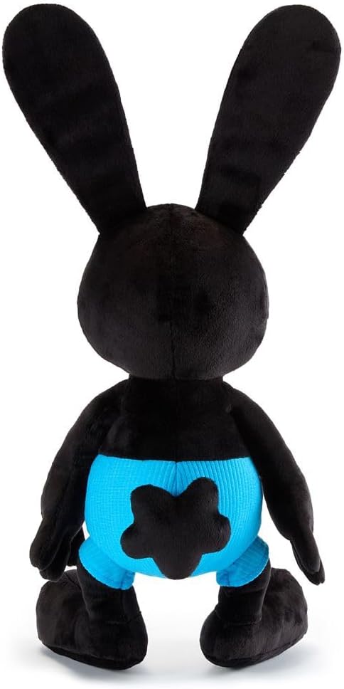 Disney Store Official Oswald The Lucky Rabbit Medium Soft Toy for Kids, Cuddly Character with Fuzzy Texture and Embroidered Details, Stiff Rabbit Ears, Disney Plushy Suitable for All Ages.