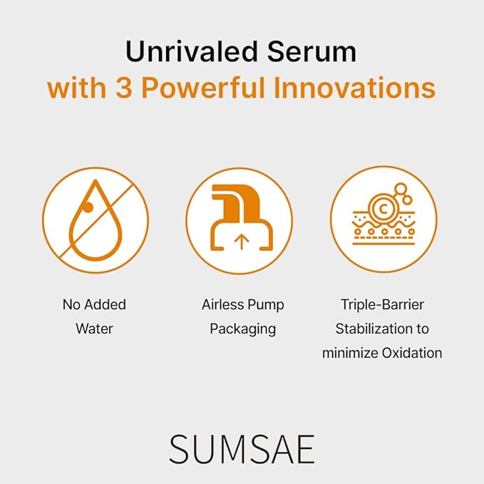 Pure Vitamin C Serum - Korean Skincare with Vitamin 10.5%, Waterless (No oxidation formula), Special Airless Pump, Brightening and Firming Skin, Improving Uneven/Dull Skin Tone, 30ml/1.01fl.oz