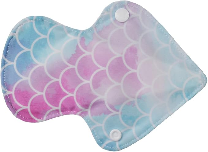 5 Thong Panty Liners 1 Wet Bag Cloth Menstrual Pads Sanitary Reusable Washable (Scales Pack)
