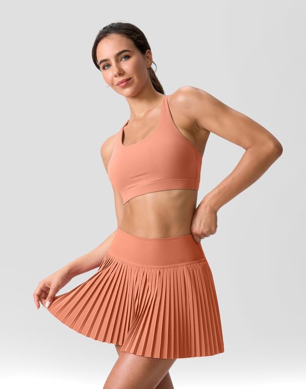 Pleated Tennis Skirt for Women with Pockets Shorts Women's High Waisted Lightweight Athletic Golf Skorts Skirts