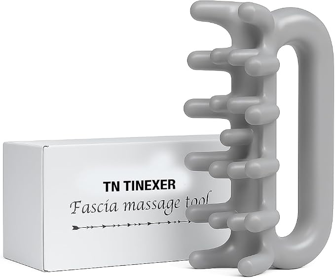 Fascia Massage Tool Trigger Point Massage Tools Anti Blaster for Cellulite Massager Tool Reaching Deep Myofascial Tissue Throughout The Body Release Muscle Knot Reduction (Gray)