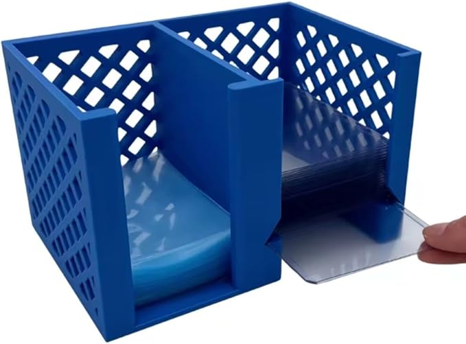EnderToys CardCare Lite (Blue Diamond) - Toploader Dispenser - Penny Sleeve Holder