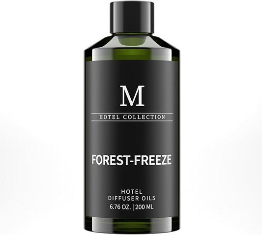 Hotel Collection Diffuser Oil- 6.76 Fl Oz/200ML-Forest-Freeze,Luxury Essential Oils for Diffuser Refill & Machines,Bigger Bottle, Bolder Aroma, Longer Lasting