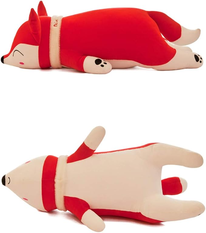 Stuffed Fox Animal Plush Toys 20 Inches Red Large Animal Stuffed Plushies Super Soft Cute Cuddly Pillow Cushion Stuff Dolls Birthday Xmas Gifts for Children Kids Boys Girls Room Decor, 20Inches