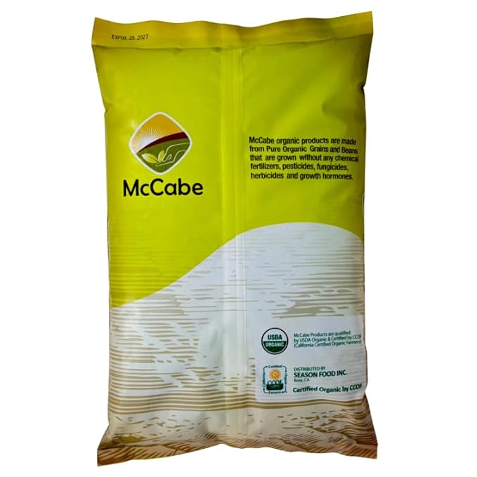 McCabe Organic Black Pearl Rice - Rich in Fibers & Minerals | USDA Certified Organic and CCOF Certified | Product of USA | 12 Lbs