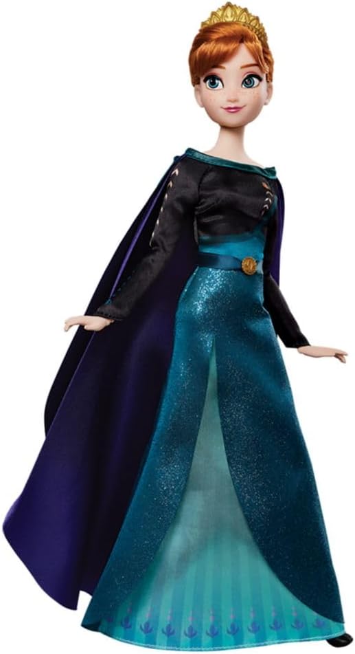 Disney Store Girl's Princess Story Doll (Anna from Frozen) 11 Inches, Includes Coloring Book and Additional Dress, Princess Doll in Classic Outfit, Princess Toys