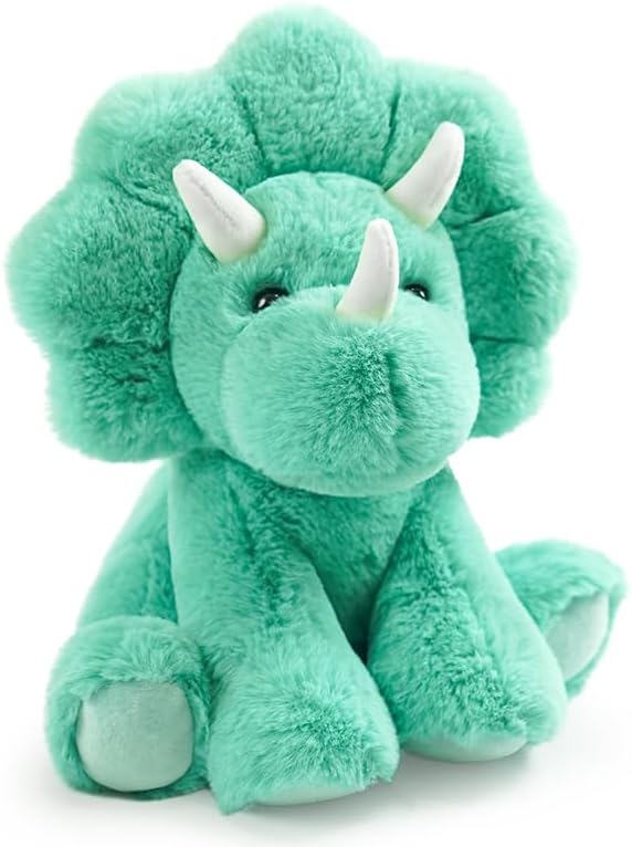 Triceratops Stuffed Animal Toys, 8.5 Inch Soft and Cuddly Triceratops Plush Animals Toy, Cute and Realistic Stuffed Animals Gifts for Boys and Girls Soft Toy for Kids