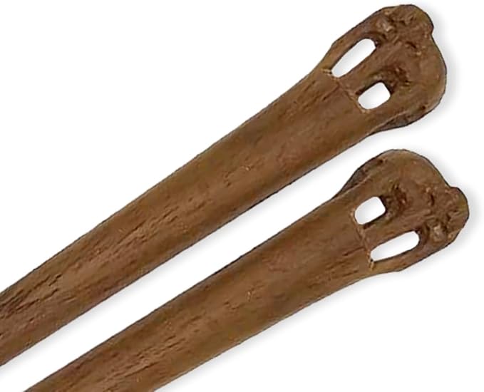 Wooden Chopsticks 9¼" Long Teak Wood Chopstick With Handcarved Elephant Top Eating Utensils Oriental Cutlery Asian Tableware Decorative Dinnerware to Serve Chinese Japanese Korean Food