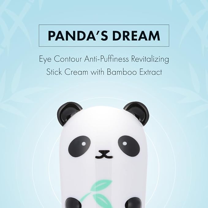 TONYMOLY Panda’s Dream So Cool Eye Stick – Cooling Hydrating Eye Cream for Puffiness & Tired Eyes with Bamboo & Glacial Water, K-Beauty Skincare