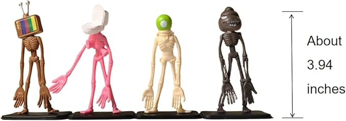 8 PCS Siren Head Toys Action Figure Model Doll Gift for Kids Halloween Thanksgiving Christmas Birthday Gifts
