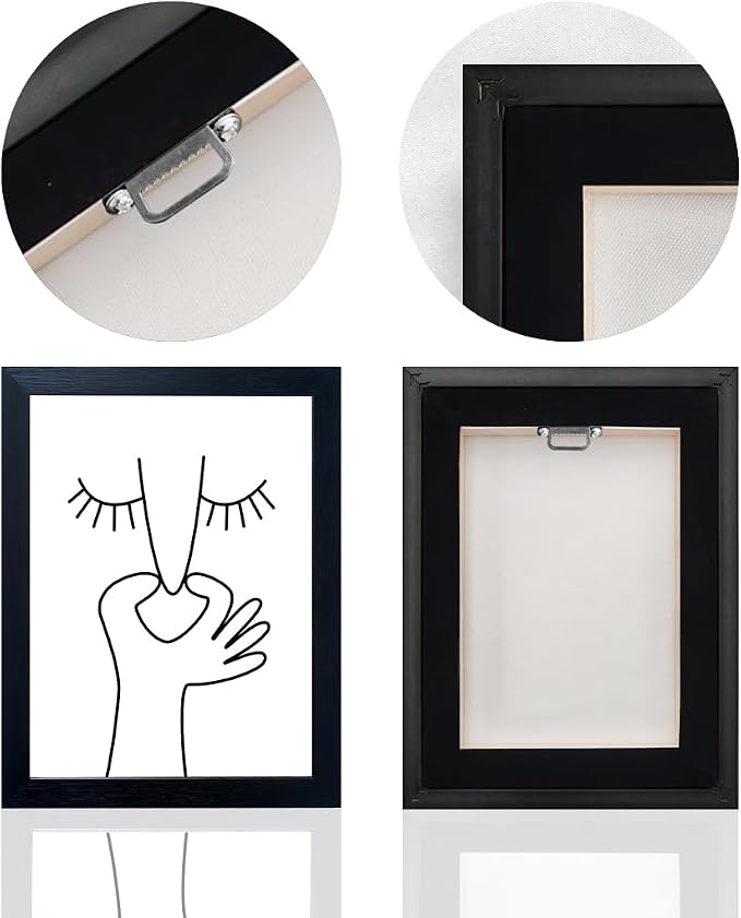 Framed Black and White Bathroom Wall Art Funny Bathroom Wall Decor Bad Smell Humor Canvas Print Artwork Toilet Art Decor