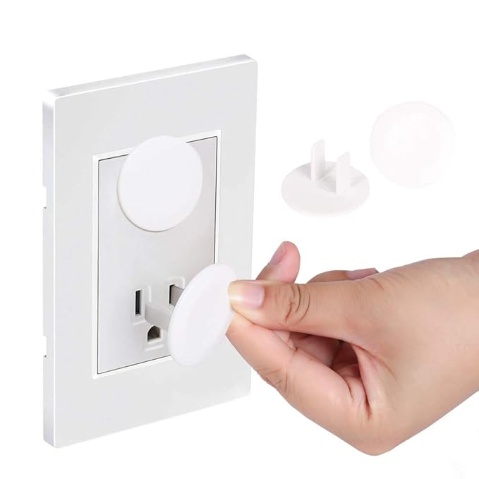 Vmaisi 62 Pieces Outlet Covers ChildProof Plug Protector - Baby Proofing Electrical Safety Outlet Plugs for Unused Wall Outlets, Home Travel Hotel Child Safety