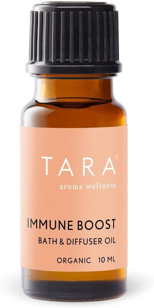 TARA Spa Therapy Revitalizing Bath & Diffuser Oil – 100% Pure Organic Essential Oil Blend for Aromatherapy & Wellness – Eucalyptus, Tea Tree & Lemon, 0.34 fl oz (10ml)
