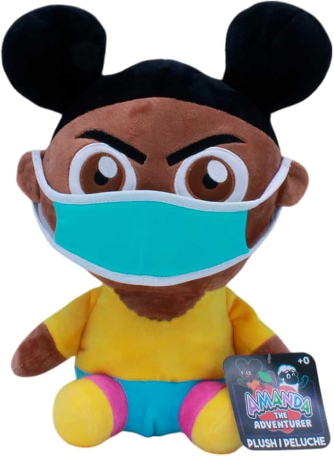 Amanda The Adventurer 12″ Mega Plush – Amanda The Adventurer - Just Toys Officially Licensed Oversized Soft Plush Figure for Fans & Collectors - Wooly