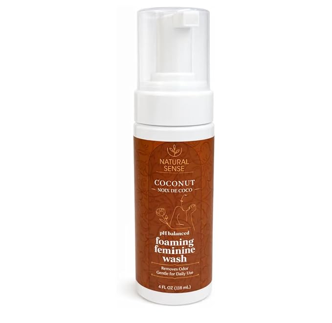 Feminine Foaming Wash Coconut 4 fl oz – pH Balanced Gentle Feminine Cleanser, Fresh & Gentle, Helps Remove Odor, Daily Use Intimate Wash
