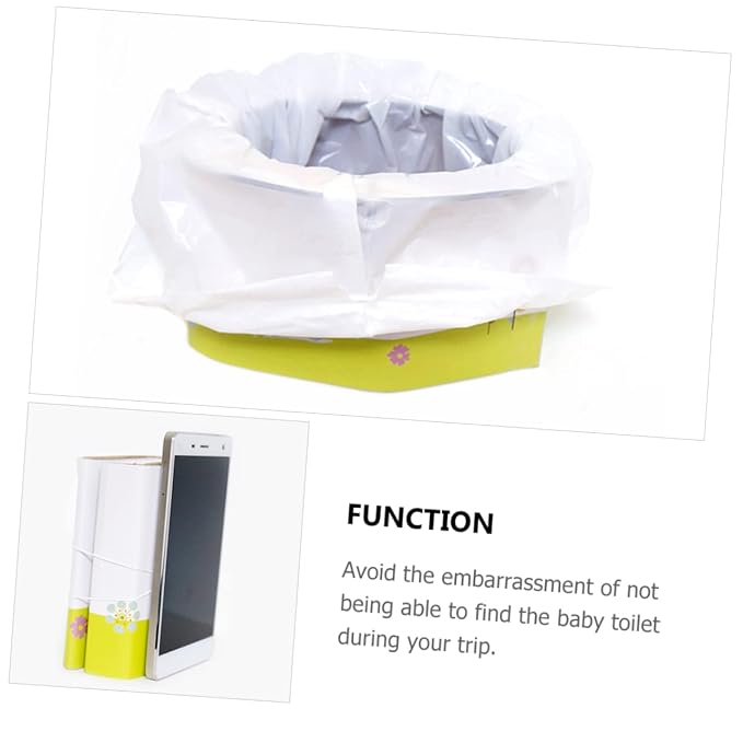 BESTonZON 1pc Portable Foldable Travel Potty Lightweight Travel Toilet for Boys and Girls Compact Design for -up for Outdoor and Home Use