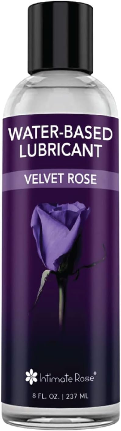 Intimate Rose Velvet Rose Intimate Lubricant Vaginal Moisturizer 8oz - Personal Water Based Lubricant for Women Pleasure & Couples
