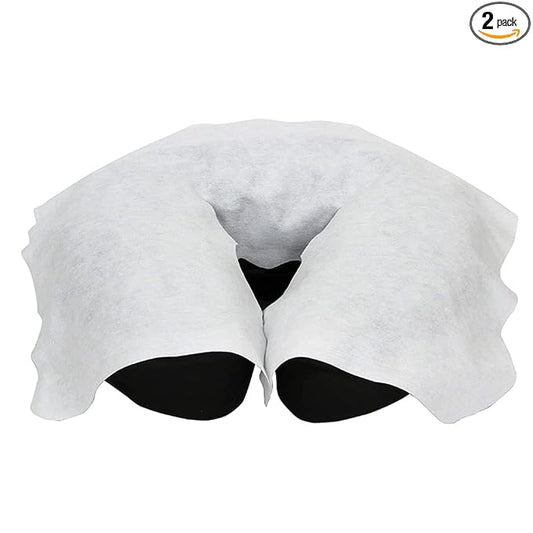 BodyMed Disposable Face Cradle Covers - 2 Pack of 100 Sheets - Medical-Grade, Ultra Soft, Luxurious, Non-Sticking Massage Face Covers/Headrest Covers for Massage Tables & Massage Chairs