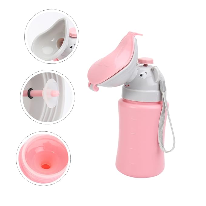 SHOWERORO Lightweight and Girls Urinal Portable Urinal Bottle for Boy Girl Seamless Travel Potty