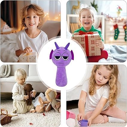 Sprunky Plush Toys Sprunky Wenda and Gray Plushies Sprunky Plushes Soft and Funs Stuffed Toys Dolls for Fans and Friends Birthday for Girls Boys (Purple)