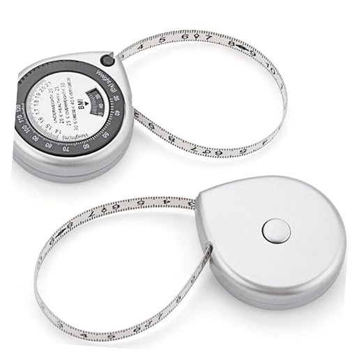 Holibanna BMI Tape Measure 1.5m Retractable for Fitness Tracking Composition Analysis