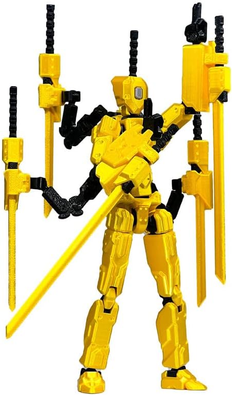 T13 Action Figures Helix Robot 8 Inch, Assembly Completed T 13,3D Printed Robo 13 - The Premium Action Figures for Sci-Fi Enthusiasts Blue (Glows in The Dark)