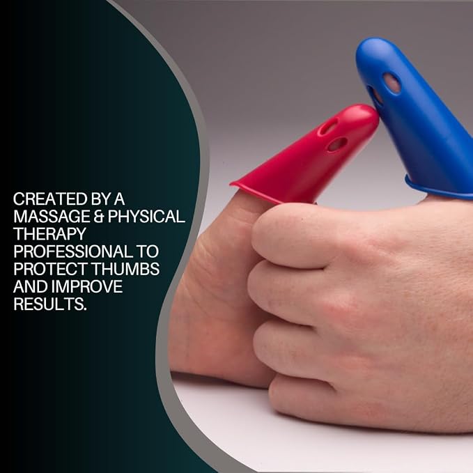 Thumbsavers Advance Massage Tool for Deep Tissue and Trigger Point Massage – Joint Support for Massage Therapists, Chiropractors and Physical Therapists – Hand Protection Aid (Small (Set of 2))