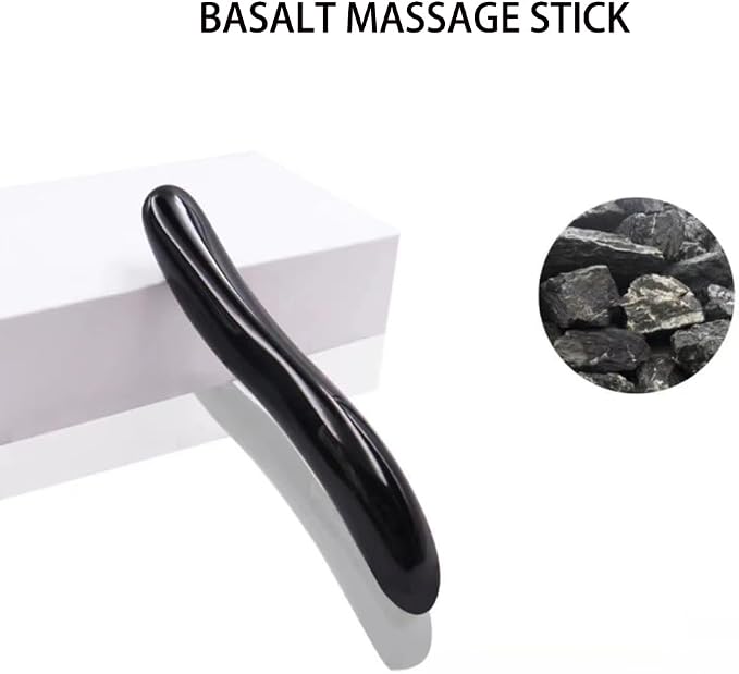 Massage Stones Guasha Roller Obsidian Gemstone Meditation Healing Stick Stone Gua Sha Board for Facial Spa Massage