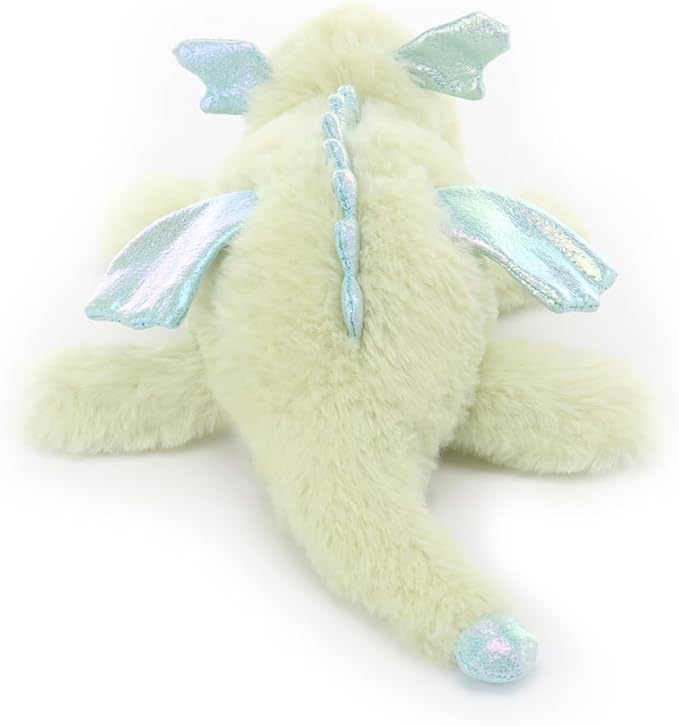 Apricot Lamb Matcha Lying Dragon Stuffed Animals for Kids, Soft Cute Plush Toys for Baby Girl and Boy, 11 Inches