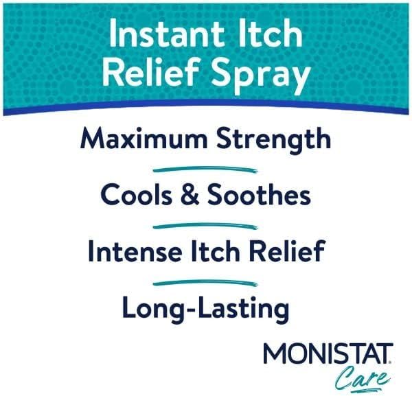 Monistat Instant Itch Relief Spray for Women, Maximum Strength Feminine Itch Care, 2 oz (Pack of 6)
